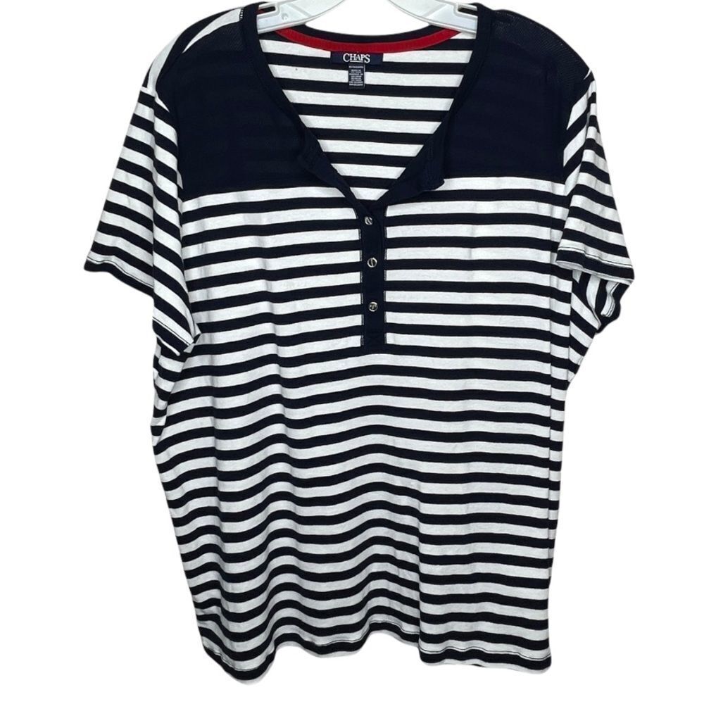 Chaps Striped Top‎